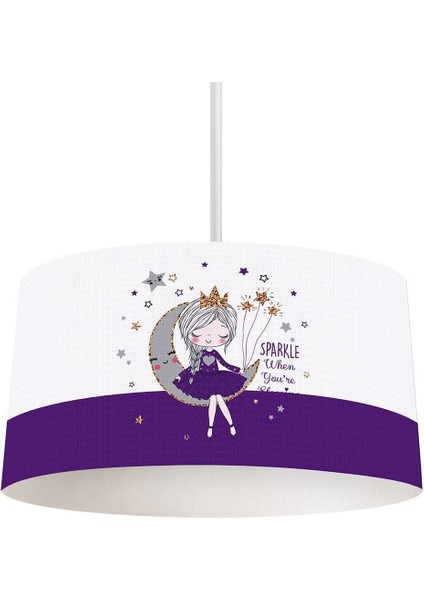 Mor Çocuk Odası Sarkıt Avize, Modern ve Şık Tasarım, Enerji Tasarruflu Işıklandırma