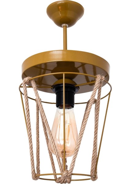 Şık Kahverengi Tekli Avize, Modern ve Zarif Tasarım fiyatları