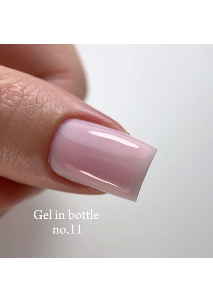 Gel In Bottle No.11, Akıllı Fırçalı Protez Tırnak Jeli, Pembe, 18 ml