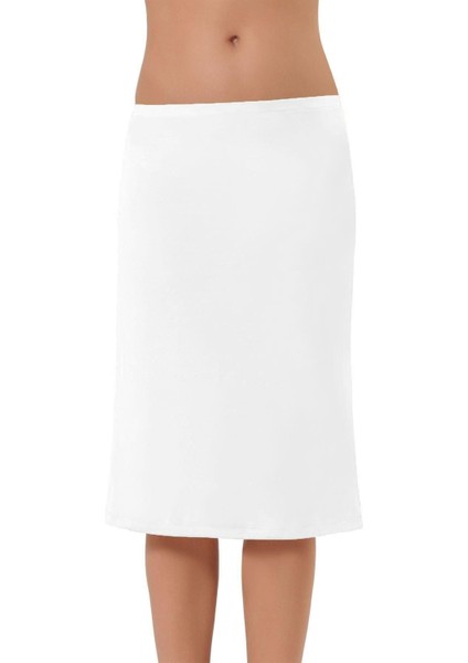 Kadın Uzun Dizaltı Jüpon Etek Elbise Etek Altı Astar Pamuklu Ürün