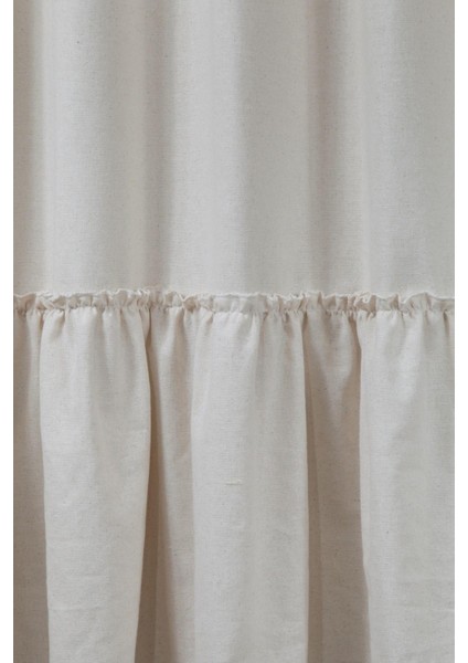 Naturel Bohem French Stil Fırfırlı Perde modelleri