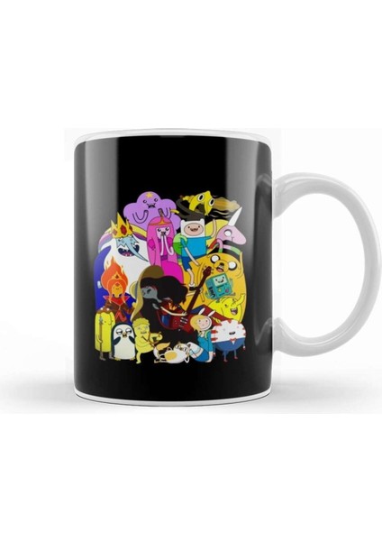 Macera Durağan Finn ve Jake Porselen Kupa, Beyaz, Şık ve Kullanışlı