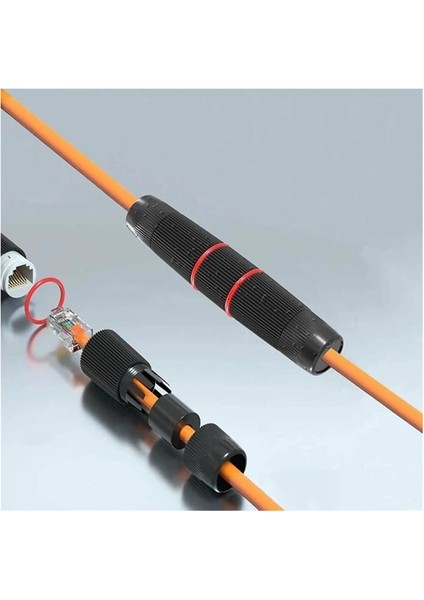 Su Geçirmez IP67 RJ45 Dişi Dişi Ethernet Kablo Birleştirici Cat6 Cat7 Uyumlu fiyatları