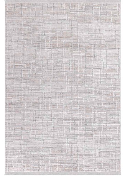 Alaçatı 2612A Bej Yumuşak Dokulu Modern Salon, Mutfak, Oturma, Çocuk Odası Halısı