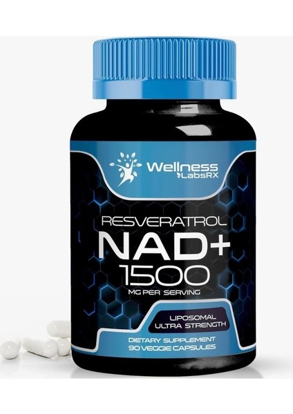 Wellnees Labs Nad + Resveratrol 1500 Mg 90 Kapsül- Usa Menşei.ithal-Dmmedicine'den