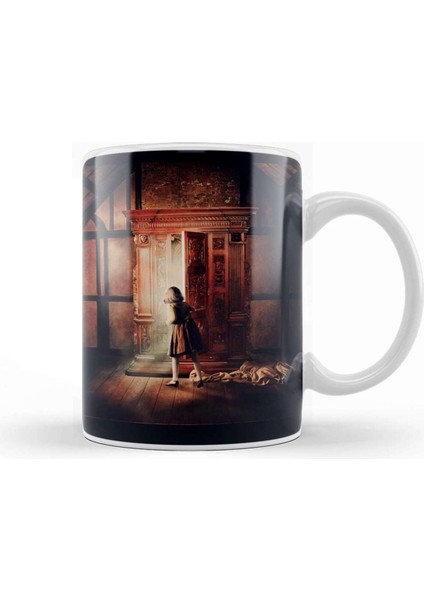 Narnia Teması Porselen Kupa Bardak Beyaz