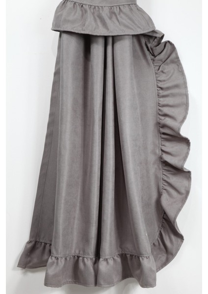 Poli Perde Çift Kanat Dikey Fırfırlı modelleri