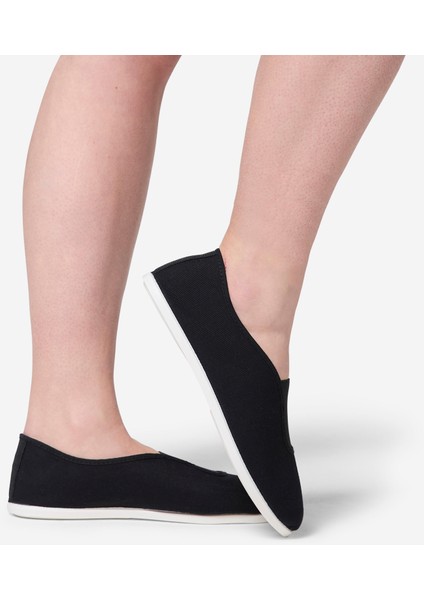 Domyos Çocuk Kumaş Jimnastik Ayakkabısı - Siyah fırsatları