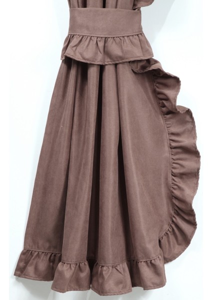 Poli Perde Çift Kanat Dikey Fırfırlı modelleri