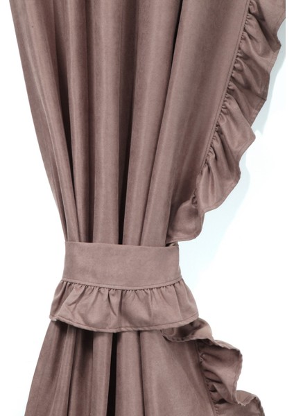 Poli Perde Çift Kanat Dikey Fırfırlı fiyatları