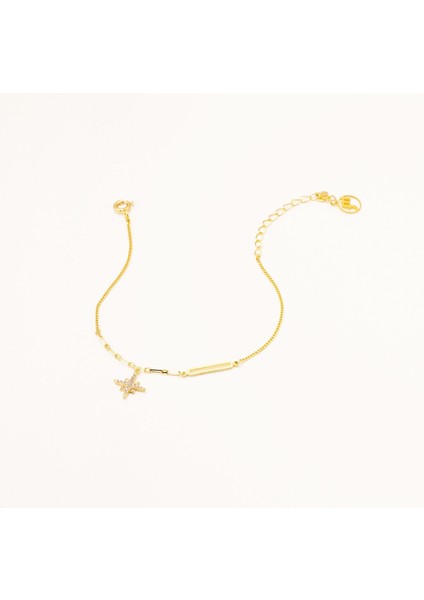 Kuzey Yıldızı Sallantılı Bileklik Zirkon Taşlı fiyatları