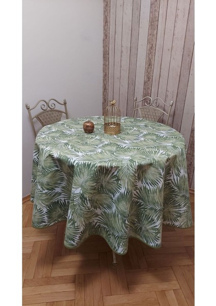 Yeşil Yuvarlak Sivi Itici Leke Tutmaz Kumaş Masa Örtüsü fiyatları