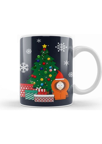 Sevimli Karlar Dünyası Tasarımlı Porselen Kupa Bardak