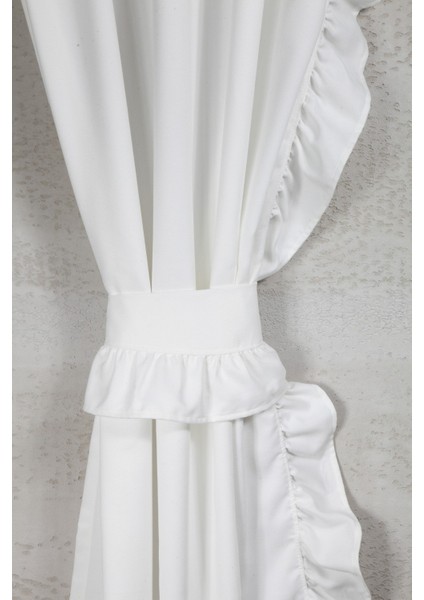 Poli Perde Çift Kanat Dikey Fırfırlı fiyatları