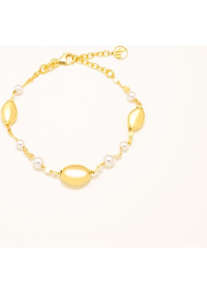 Mini Incili Zincir Bileklik