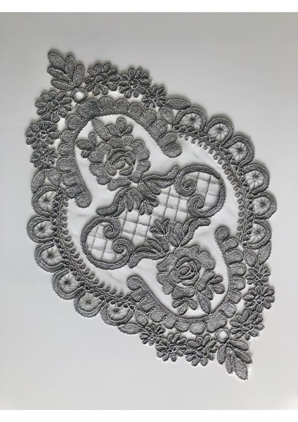 Gri Fransız Dantelli 5 Parça Salon Takımı Şık ve Zarif Tasarım modelleri