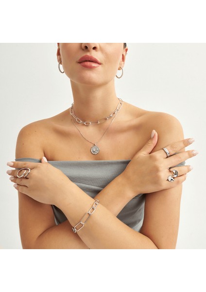 Iç Içe Geçen Iri Zincir Bileklik fiyatları