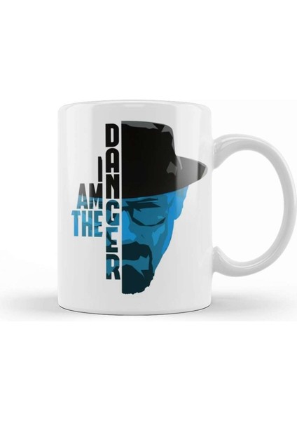 Beyaz Porselen I Am The Danger Temalı Kupa Bardak
