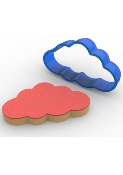 Mavi Bulut Polikarbon Kurabiye Kalıbı, Şık ve Kullanışlı Tasarım