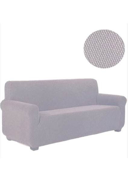 Likralı Lastikli Kanepe ve Çekyat Örtüsü, Açık Gri ve Lacivert Renk Seçenekleri