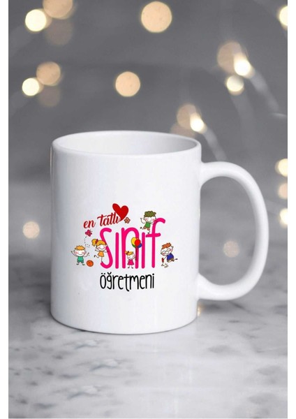 Tatlı Sınıf Öğretmeni Tasarımlı Beyaz Kupa Bardak fiyatları