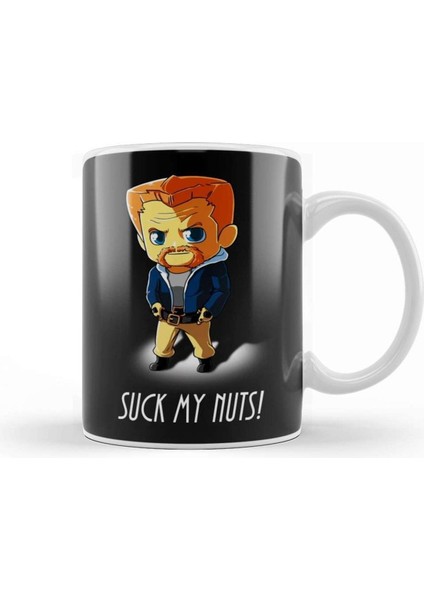 Yürüyüşçü Abe Figürlü Porselen Kupa, Şık ve Kullanışlı Içecek Kabı