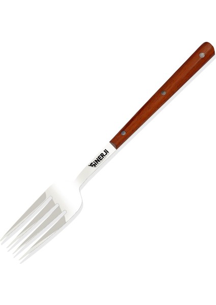 Wooden Venge Saplı Steak Çatalı