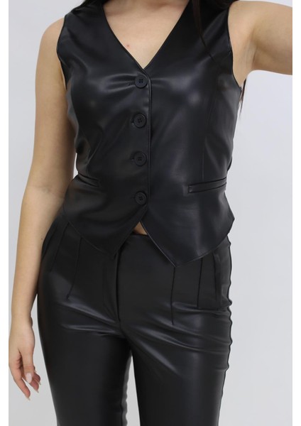 Hauç Deri Siyah Pantolon ESY9527 modelleri