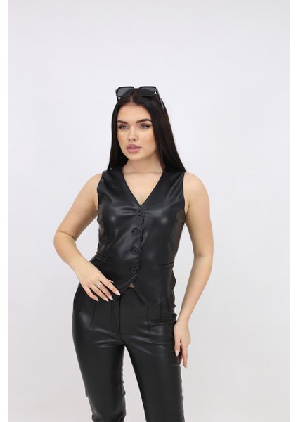 Hauç Deri Siyah Pantolon ESY9527 fırsatları