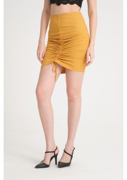 Kadın Büzgü Detay Etek