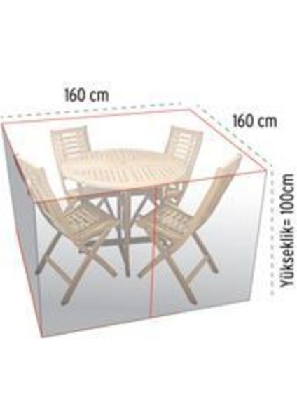 Şık ve Dayanıklı 160X160 cm Mobilya Koruma Örtüsü, Yüksekliği 100 cm modelleri