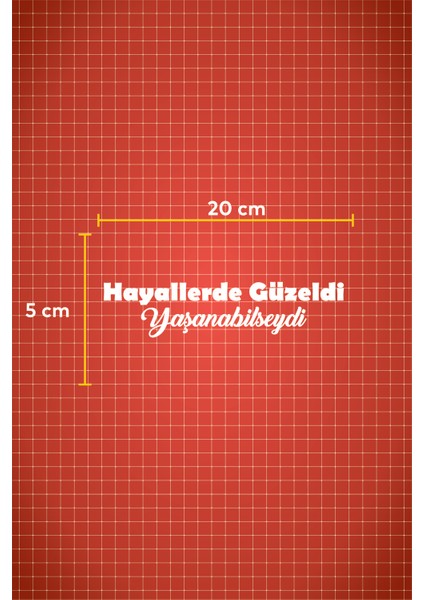 Hayallerde Güzeldi Yaşanabilseydi Oto Sticker Araba Cam Sticker fiyatları