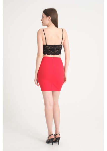 Kadın Büzgü Detay Etek modelleri