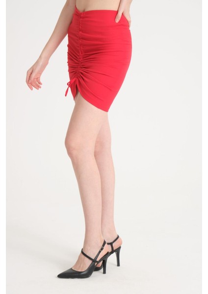 Kadın Büzgü Detay Etek