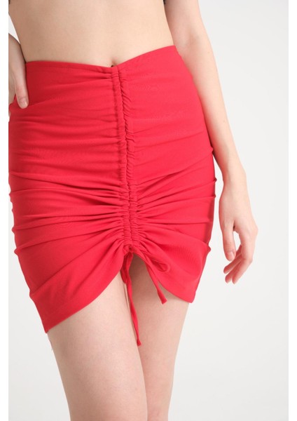 Kadın Büzgü Detay Etek