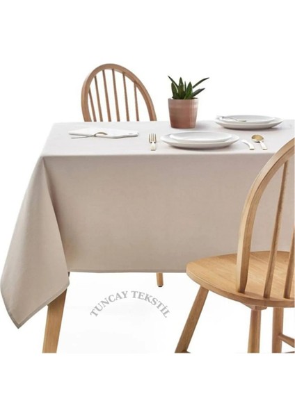 Şık ve Sade Keten Masa Örtüsü, Farklı Şekil ve Boy Seçenekleriyle.