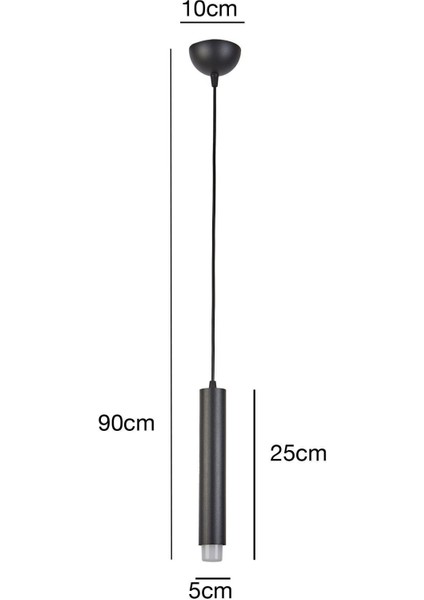 Modern Siyah Metal Tavan Sarkıt Avize, Güneş Işığı LED Ampul Dahil fiyatları