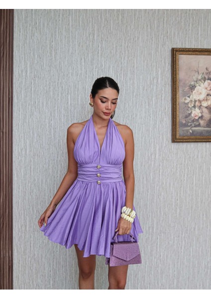 Boyundan Bağlamalı Mini Elbise fiyatları