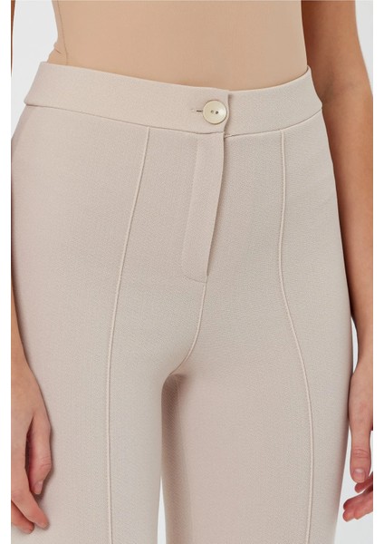 Kadın Siyah Yüksek Bel Toparlayacı Ispanyol Paça Palazzo Pantolon indirimleri