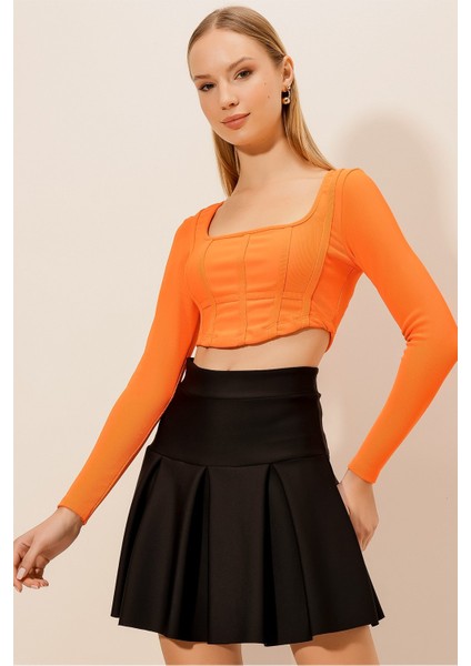 Şerit Biyeli Korse Bluz modelleri