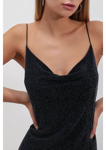 Simli Ip Askılı Elbise fırsatları