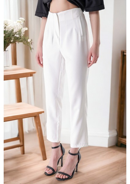 Yüksek Bel Çift Pens Pantolon fiyatları