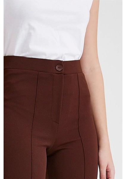 Kadın Siyah Yüksek Bel Toparlayacı Ispanyol Paça Palazzo Pantolon indirimleri