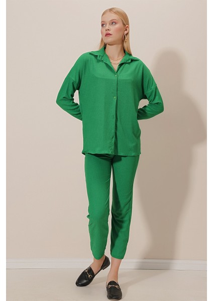 Önü Düğmeli Bürümcük Takım modelleri