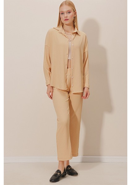 Önü Düğmeli Bürümcük Takım modelleri