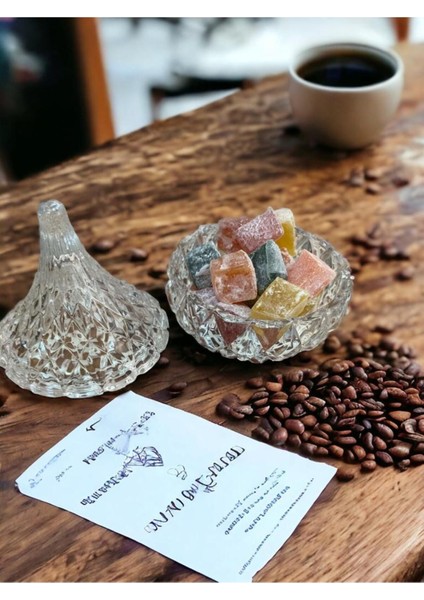 Turuncu Renkli Kapaklı Mini Lüks Lokum ve Şekerlik Seti fiyatları