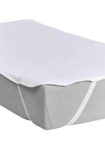 Bebek Yatak Koruyucu 70X120 cm Pamuklu, Köşe Lastikli, Sıvı Geçirmez Beyaz