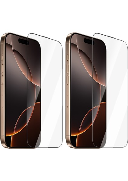 iPhone 15 Plus Uyumlu Glass Warrior Oval Kenarlı Ekran Koruyucu 2 Adet Set