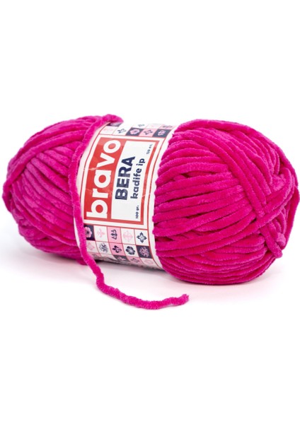 Bera Kadife Iplik 100 gr 120 Metre (Renk Kodu: 918) Fuşya
