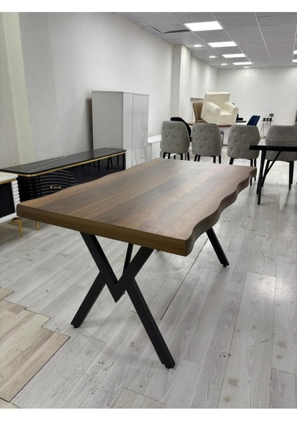 Kahverengi 140X80 cm Mdf Yemek Masası, Şık ve Dayanıklı Tasarım modelleri